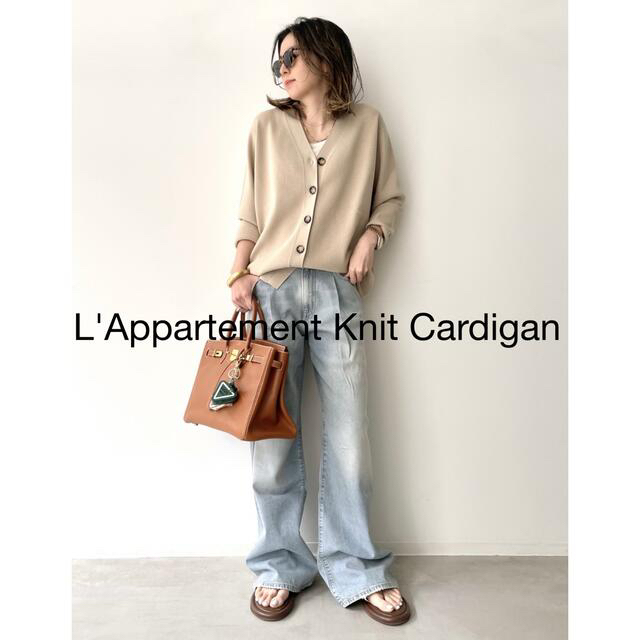 L'Appartement DEUXIEME CLASSE(アパルトモンドゥーズィエムクラス)のL'Appartement Knit Cardigan レディースのトップス(カーディガン)の商品写真