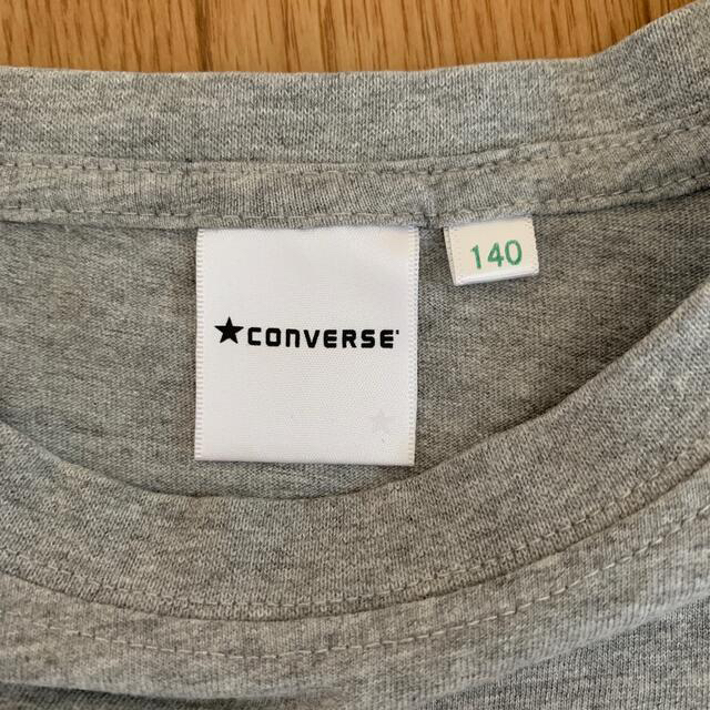 CONVERSE(コンバース)のコンバース　グレー　Tシャツ　140   キッズ/ベビー/マタニティのキッズ服男の子用(90cm~)(Tシャツ/カットソー)の商品写真