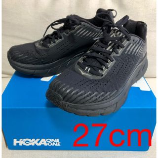 ホカオネオネ(HOKA ONE ONE)のホカオネオネ　クリフトン5 ブラック27㎝　箱あり(スニーカー)