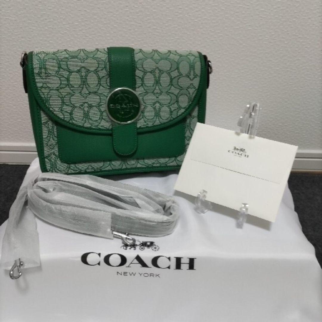 ショルダーバッグCOACH コーチ クロスボディ シグネチャー ジャカード 新作新品 希少