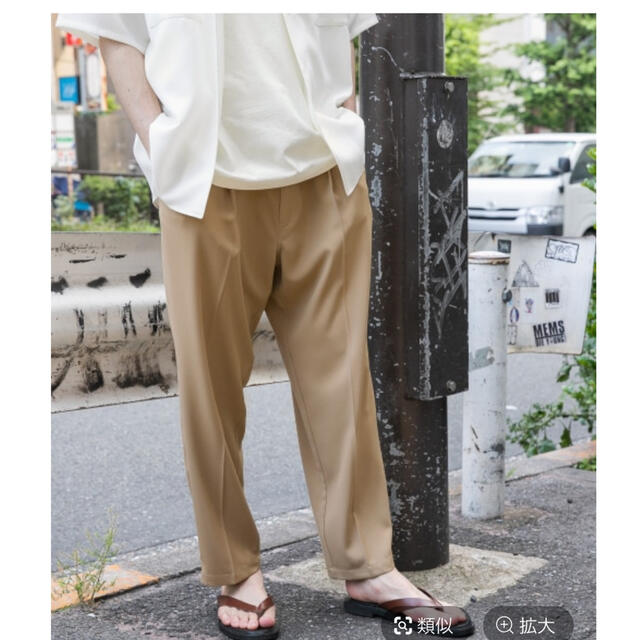 niko and...(ニコアンド)のniko and…ツイルセンタープレスパンツ　S メンズのパンツ(ワークパンツ/カーゴパンツ)の商品写真