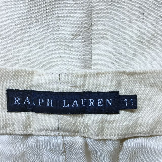 Ralph Lauren(ラルフローレン)の【人気】ラルフローレン 膝丈スカート 裏地あり リネン100％ サイズ11 レディースのスカート(ひざ丈スカート)の商品写真