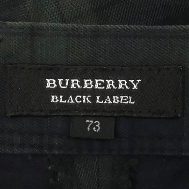 BURBERRY BLACK LABEL - 廃盤 バーバリー チェックパンツ W31 古着 緑