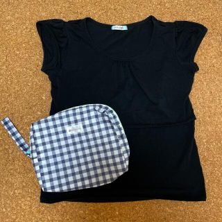 ミルフェルム(mille ferme)のミルフェルムの授乳服（オムツポーチ付き）(Tシャツ(半袖/袖なし))