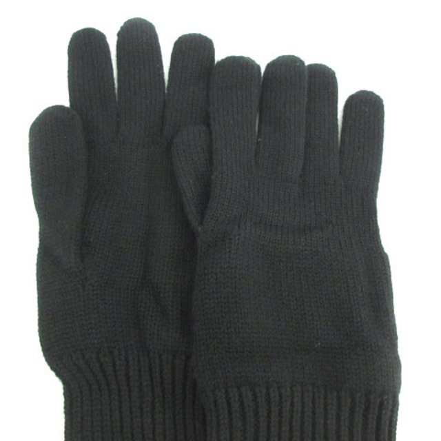 Bottega Veneta(ボッテガヴェネタ)のボッテガヴェネタ 手袋 グローブ リブ ニット ウール 防寒 ブラック 黒 M  メンズのファッション小物(手袋)の商品写真