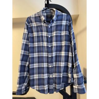 アバクロンビーアンドフィッチ(Abercrombie&Fitch)のアバクロ　メンズ　チェックシャツ　Lサイズ(シャツ)