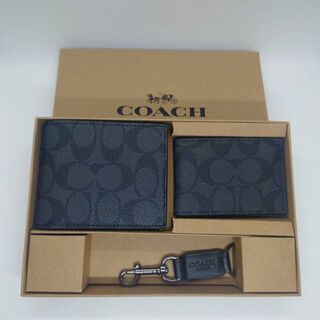 コーチ(COACH)の コーチ　折財布 アウトレット品 メンズ F74993  キーホルダー付き(折り財布)