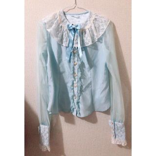 アンジェリックプリティー(Angelic Pretty)のAngelic pretty ＊ ブラウス(サックス)(シャツ/ブラウス(半袖/袖なし))