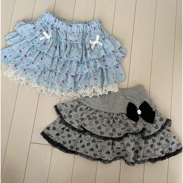 スカッツ2点SET  110 キッズ/ベビー/マタニティのキッズ服女の子用(90cm~)(パンツ/スパッツ)の商品写真