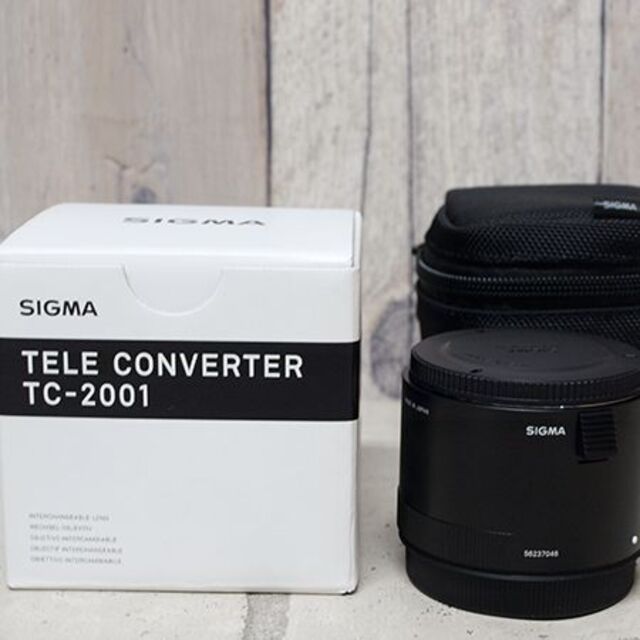 シグマ・テレコンバーター・×2 TC-2001 キャノン用 一度のみ装着 新品