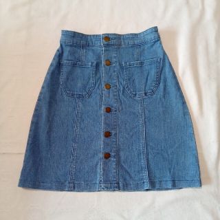 マジェスティックレゴン(MAJESTIC LEGON)のMAJESTIC  LEGON　デニム　スカート　M(ひざ丈スカート)