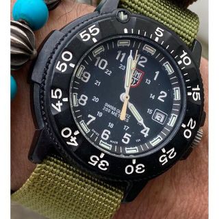 ルミノックス(Luminox)の極美品LUMI NOX navy SEALS natoベルト新品稼働品(腕時計(アナログ))