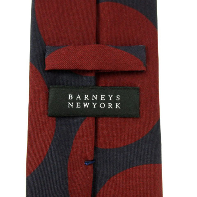 BARNEYS NEW YORK(バーニーズニューヨーク)のBARNEYS NEW YORK ネクタイ シルク 日本製 ドット柄 紺 エンジ メンズのファッション小物(ネクタイ)の商品写真