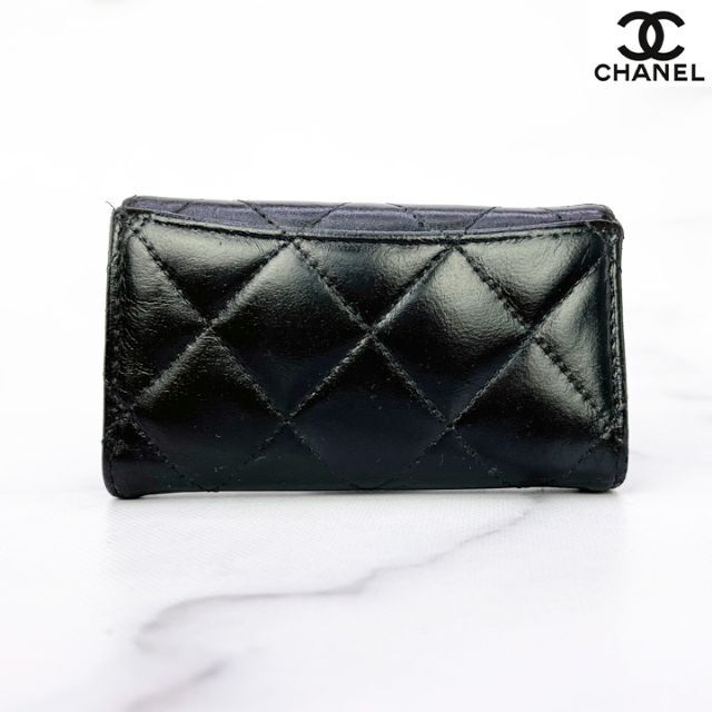 オープン CHANEL - 266 超美品 CHANEL ラムスキンマトラッセ 6連キー