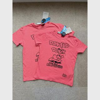 ザラキッズ(ZARA KIDS)のドナルドTシャツ　姉妹コーデ2枚セット　(Tシャツ/カットソー)