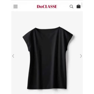 ドゥクラッセ(DoCLASSE)の☆新品☆ ドゥクラッセ　ボートネックフレンチ袖　Tシャツ(Tシャツ(半袖/袖なし))