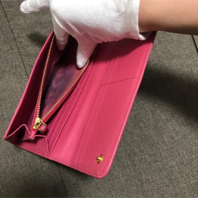 PRADA - 正規品 財布 長財布 プラダ PEONIA SAFFIANO METALの通販 by