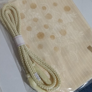 【新品】夏物 生絹 帯締め 帯揚げセット(和装小物)