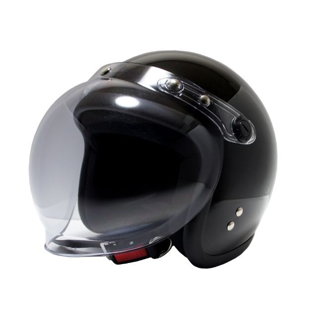 ヘルメットヘルメット シールド付 ジェットヘルメット 全排気量対応 ブラック