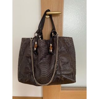 Gucci - GUCCI パイソントート 希少!の通販 by m-co|グッチならラクマ