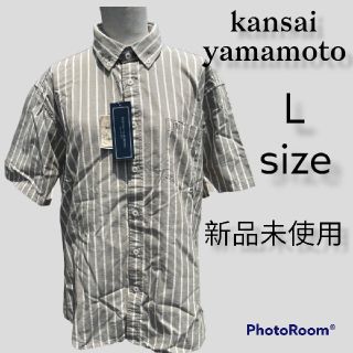 カンサイヤマモト(Kansai Yamamoto)の【新品未使用】yamamotKansasコットンリネン半袖シャツ(シャツ)