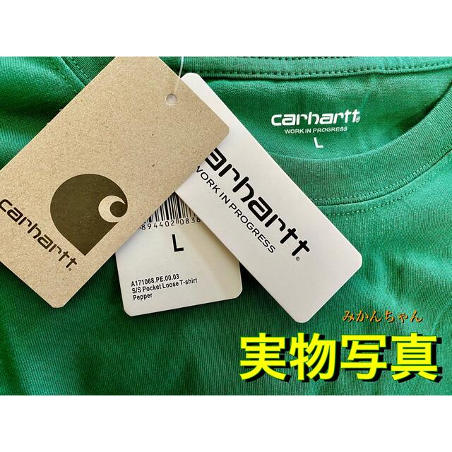 carhartt(カーハート)の【新品未使用品★Lサイズ】カーハート★Tシャツ★ハンターグリーン★半袖★HTG メンズのトップス(Tシャツ/カットソー(半袖/袖なし))の商品写真