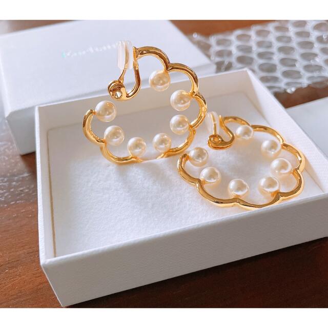 【Enchanty】SCALLOP FOOP EARRINGS / GOLD 2