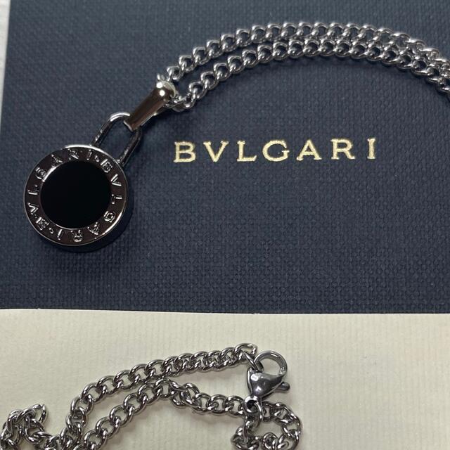 【新品正規品】BVLGARI ペンダント チャーム +チェーン 革紐 ネックレス