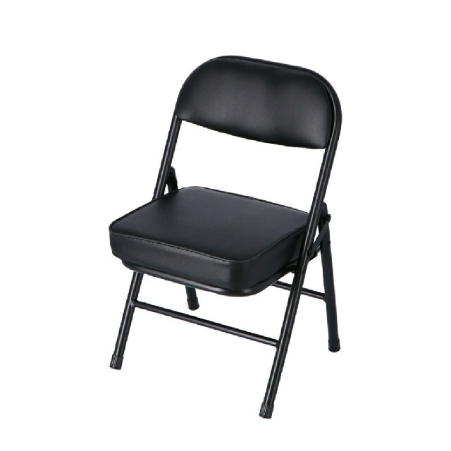 【格安美品】ミニパイプ椅子 キャンプでも インテリア/住まい/日用品の椅子/チェア(折り畳みイス)の商品写真