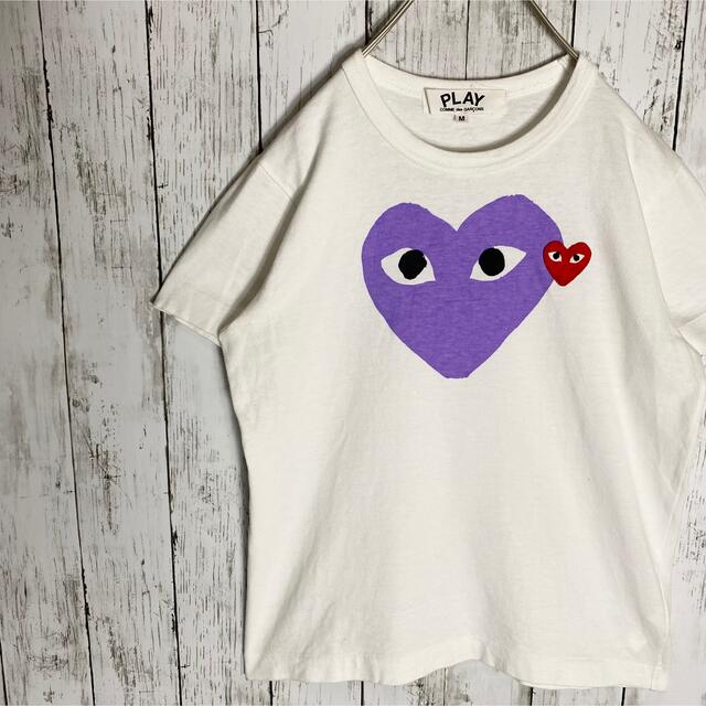 COMME des GARCONS(コムデギャルソン)の【PLAY COMME des GARCONS】ハートワンポントロゴ カットソー レディースのトップス(Tシャツ(半袖/袖なし))の商品写真