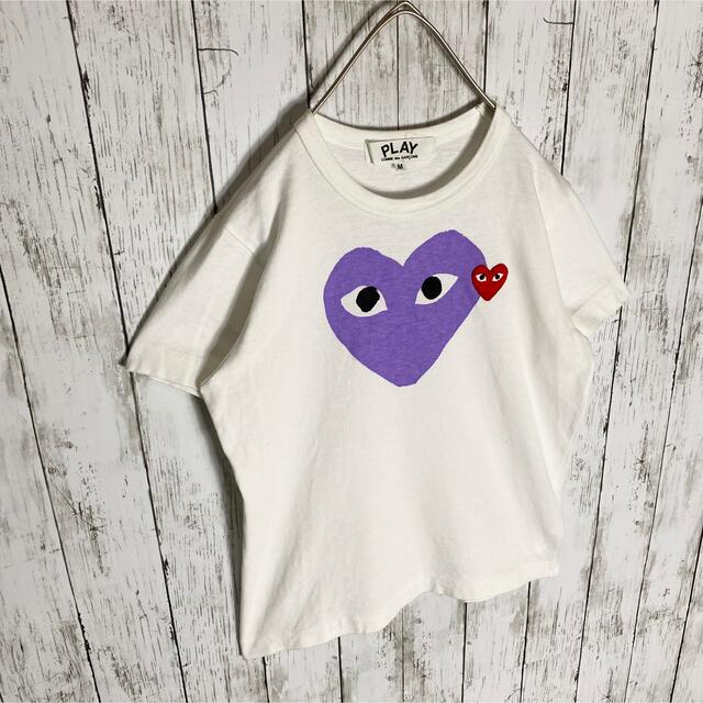 COMME des GARCONS(コムデギャルソン)の【PLAY COMME des GARCONS】ハートワンポントロゴ カットソー レディースのトップス(Tシャツ(半袖/袖なし))の商品写真