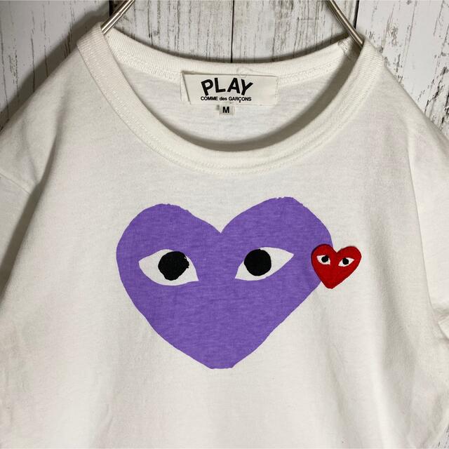 COMME des GARCONS(コムデギャルソン)の【PLAY COMME des GARCONS】ハートワンポントロゴ カットソー レディースのトップス(Tシャツ(半袖/袖なし))の商品写真