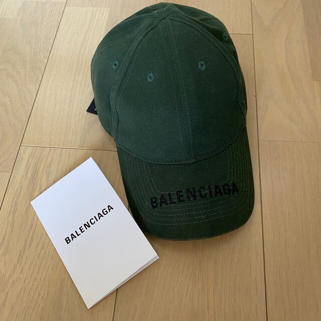 週末値下げ　BALENCIAGA CAP グリーン