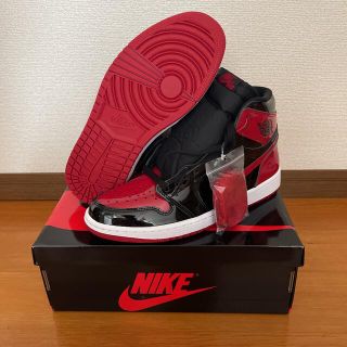 ナイキ(NIKE)のAIR JORDAN1 RETRO HIGH patent bred 27.5(スニーカー)