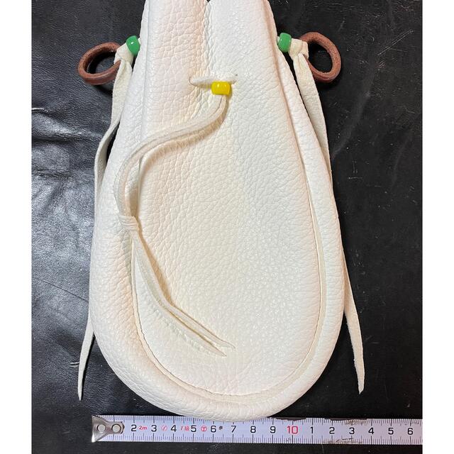新品 ゴローズ 巾着ポーチS 白