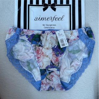 エメフィール(aimer feel)のaimerfeel♡エメフィール　ショーツ　ブルー　青　花柄　レア　廃盤(ショーツ)