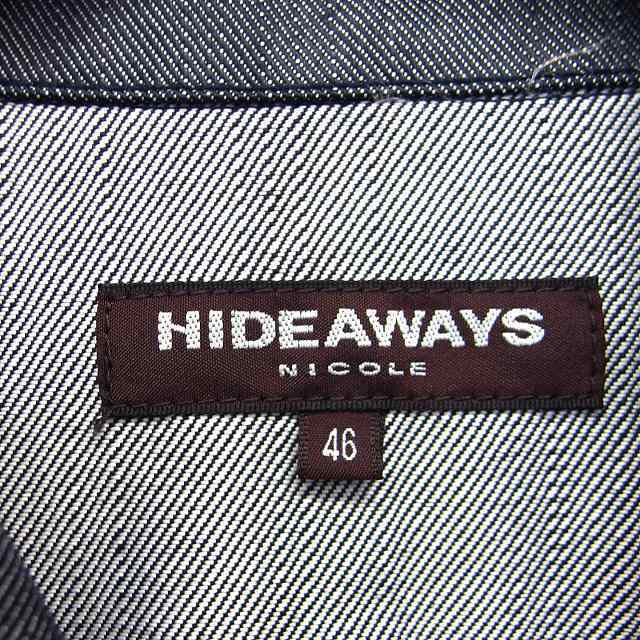 HIDEAWAY(ハイダウェイ)のハイダウェイ ニコル HIDEAWAYS デニム ジャケット 綿混 薄手 46 メンズのジャケット/アウター(ブルゾン)の商品写真