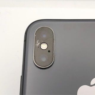 ジャンク au iPhoneX 64GB スペースグレイ 本体のみ TS636