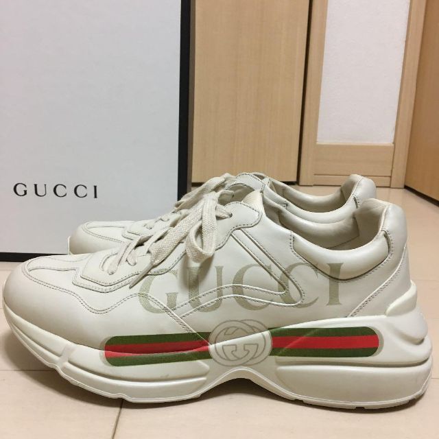 GUCCI スニーカー RHYTON 27cm 正規品 65%OFF【送料無料】 51.0%OFF