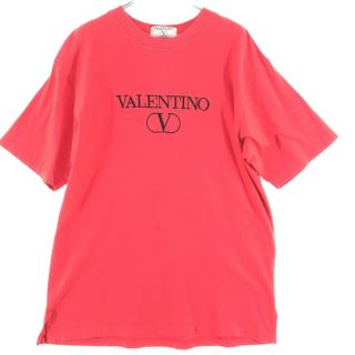 ヴァレンティノ(VALENTINO)の▼▼VALENTINO バレンチノ メンズ半袖Tシャツ Lサイズ レッド(Tシャツ/カットソー(七分/長袖))