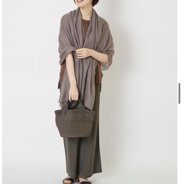 ドレスハーセルフ カシミア ストール グレー新品