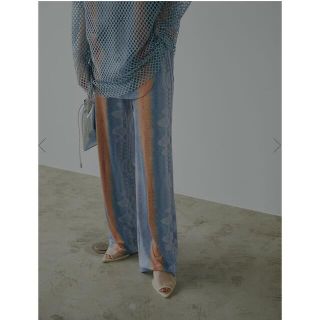 アメリヴィンテージ(Ameri VINTAGE)の新品タグ付き MEDI WAVE PATTERN CUT PANTS(カジュアルパンツ)