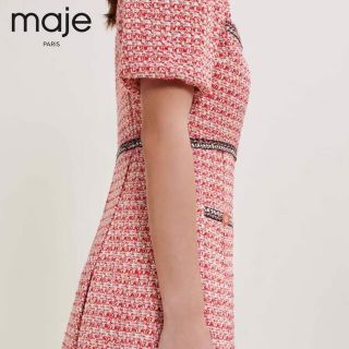 ❤️maje2022新作 新品 ピンクワンピース 綺麗上品 - ひざ丈ワンピース