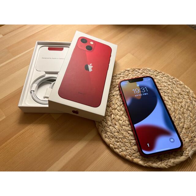 楽天スーパーセール】 Apple 【美品】iPhone13 mini 128GB/レッド SIMフリー/ドコモ スマートフォン本体 