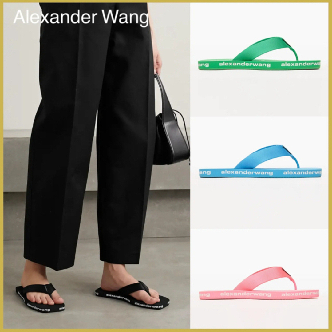 靴/シューズalexander wang ロゴ　サンダル