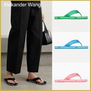 アレキサンダーワン(Alexander Wang)のalexander wang ロゴ　サンダル(サンダル)