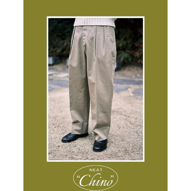 COMOLI   NEAT Chino ニートチノ パンツ ベージュ チノパンの通販 by