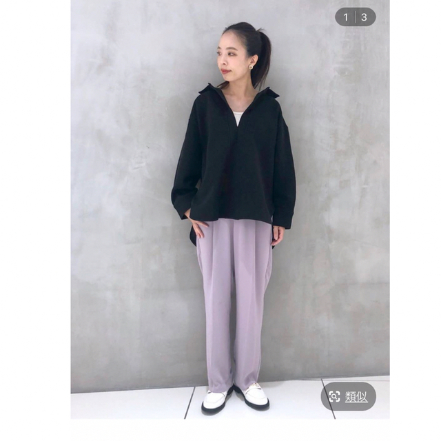 apart by lowrys(アパートバイローリーズ)のapart by lowrys＃タックストレートパンツ レディースのパンツ(その他)の商品写真