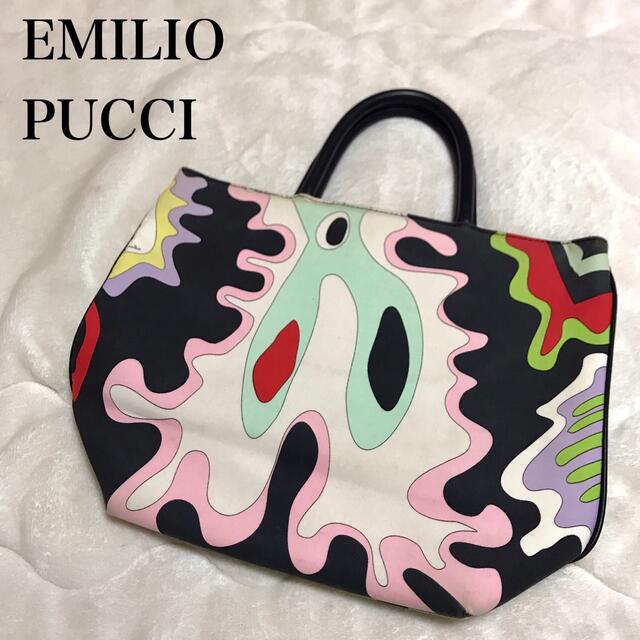 EMILIO PUCCI - エミリオプッチ マルチカラー ハンドバッグ 総柄