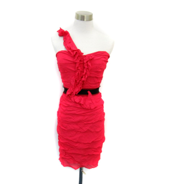 BCBGMAXAZRIA - ビーシービージーマックスアズリア ドレス ワンピース ワンショルダー 2 ピンクの通販 by ベクトル ラクマ店